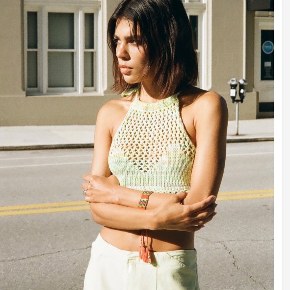 ZARA crochet KNIT TOP